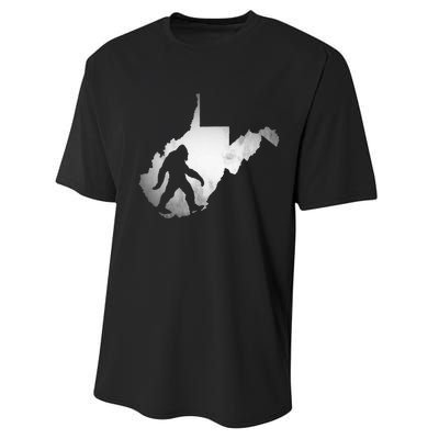 West Virginia Sasquatch Bigfoot Performance Sprint T-Shirt