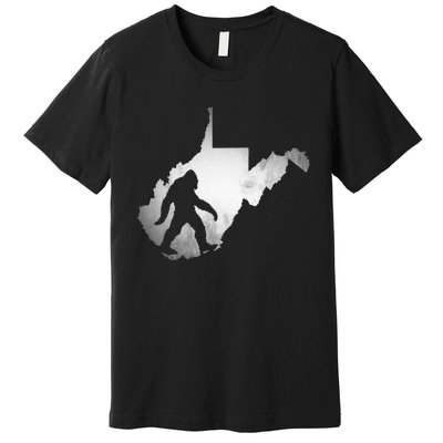 West Virginia Sasquatch Bigfoot Premium T-Shirt