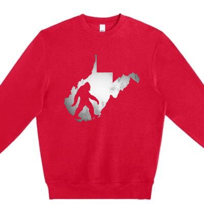 West Virginia Sasquatch Bigfoot Premium Crewneck Sweatshirt