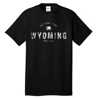 Wyoming Vintage Sports Design Retro Wy Wyo Tall T-Shirt