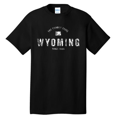 Wyoming Vintage Sports Design Retro Wy Wyo Tall T-Shirt