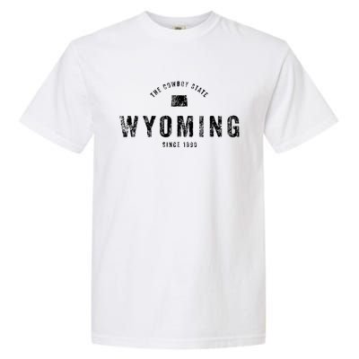 Wyoming Vintage Sports Design Retro Wy Wyo Garment-Dyed Heavyweight T-Shirt