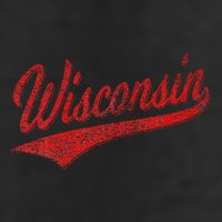 Wisconsin Varsity Script Classic Sports Jersey State Flag 12oz Stainless Steel Coffee Mug