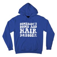 Womens Vintage Somebody's Bomb Ass Hairdresser Hoodie