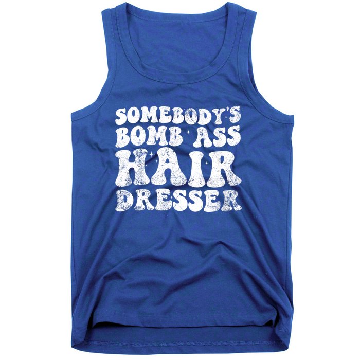 Womens Vintage Somebody's Bomb Ass Hairdresser Tank Top