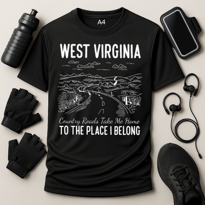 West Virginia Style Heaven West Virginia Mountains Home Cooling Performance Crew T-Shirt