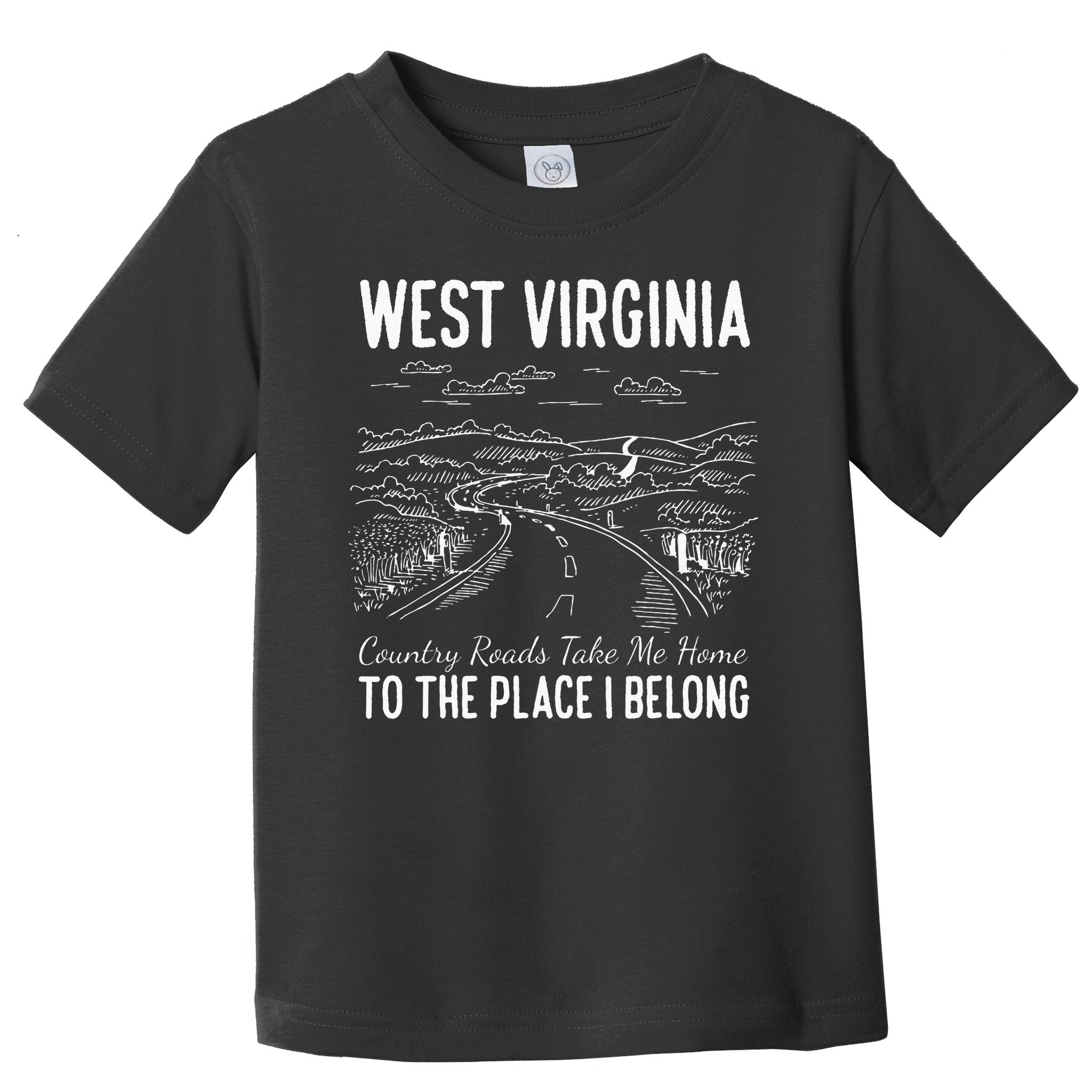 West Virginia Style Heaven West Virginia Mountains Home Toddler T-Shirt