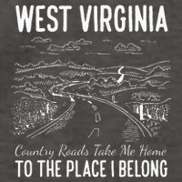 West Virginia Style Heaven West Virginia Mountains Home Vector Backpack