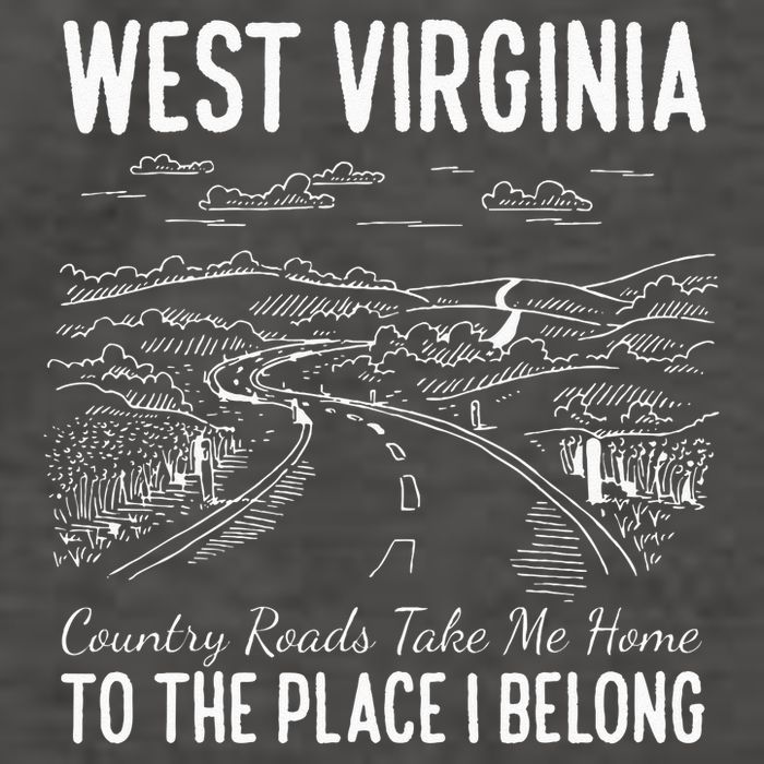 West Virginia Style Heaven West Virginia Mountains Home Vector Backpack