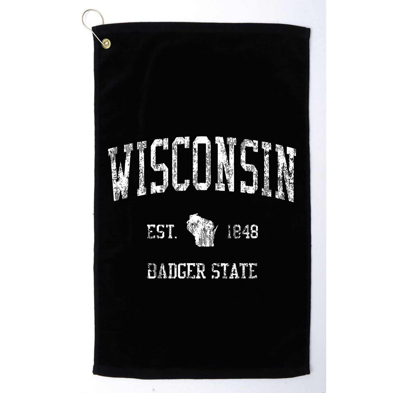 Wisconsin Vintage Sports Design Wisconsinan Wi Golf Towel