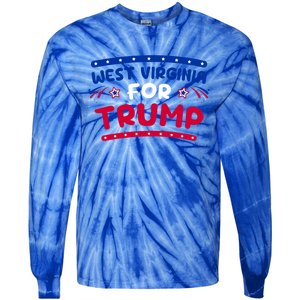 West Virginia Trump Firework Holiday Usa Flag 4th Of July Gift Tie-Dye Long Sleeve Shirt