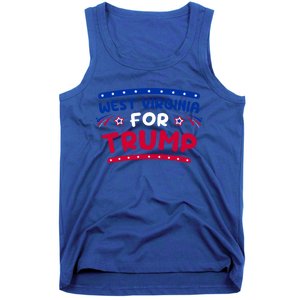 West Virginia Trump Firework Holiday Usa Flag 4th Of July Gift Tank Top