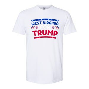 West Virginia Trump Firework Holiday Usa Flag 4th Of July Gift Softstyle CVC T-Shirt