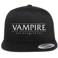Wod Vampire The Masquerade Lasombra Icon White Flatbill Hat