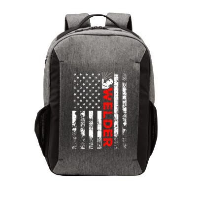 Welder Vintage Usa American Flag Welding Cute Gift Vector Backpack