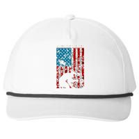 Welder Vintage USA American Flag Welding Snapback Five-Panel Rope Hat