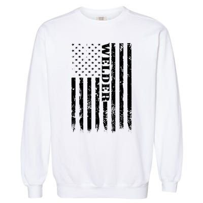 Welder Vintage USA American Flag Welding Garment-Dyed Sweatshirt