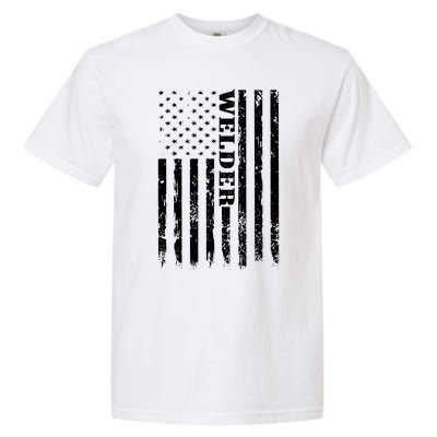 Welder Vintage USA American Flag Welding Garment-Dyed Heavyweight T-Shirt