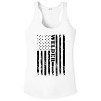 Welder Vintage USA American Flag Welding Ladies PosiCharge Competitor Racerback Tank