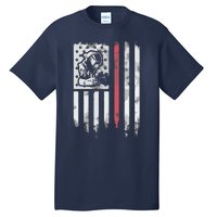 Welder Vintage USA American Flag Patriotic Welding Tall T-Shirt