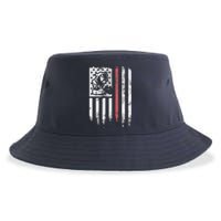 Welder Vintage USA American Flag Patriotic Welding Sustainable Bucket Hat