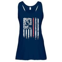 Welder Vintage USA American Flag Patriotic Welding Ladies Essential Flowy Tank