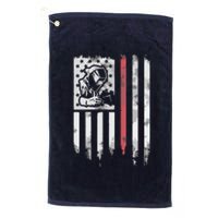 Welder Vintage USA American Flag Patriotic Welding Platinum Collection Golf Towel