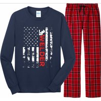 Welder Vintage USA American Flag Welding Long Sleeve Pajama Set