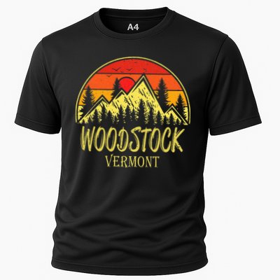 W.O.O.D.S.T.O.C.K Vermont Vt Mountains Hike Hiking Souvenir Performance Shirt