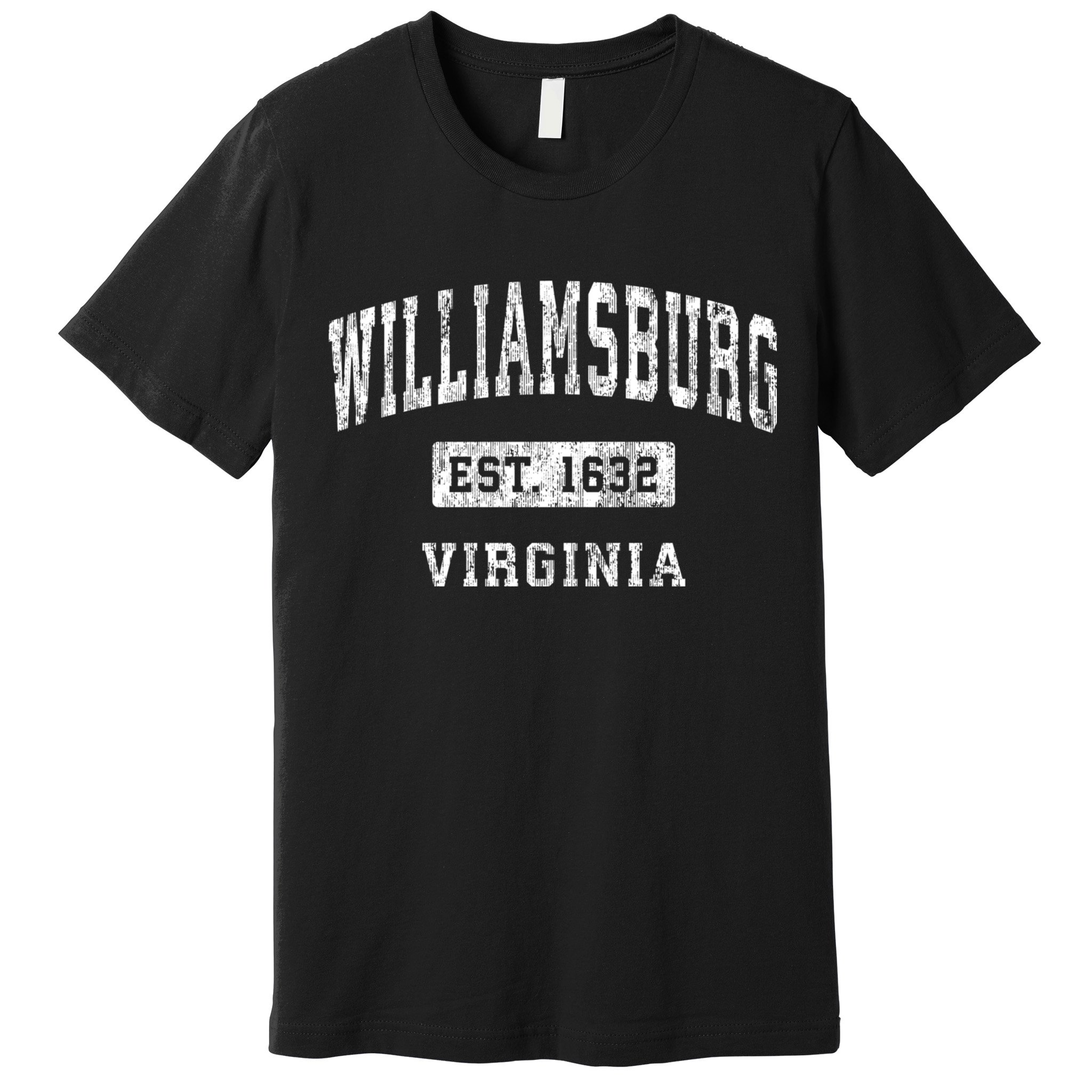 Williamsburg Virginia Va Vintage Established Sports Design Premium T-Shirt