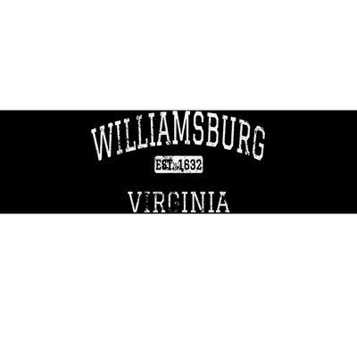 Williamsburg Virginia Va Vintage Bumper Sticker