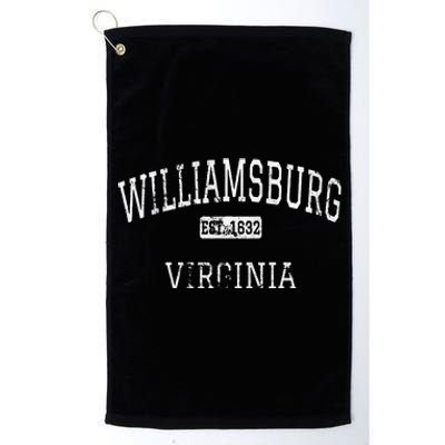 Williamsburg Virginia Va Vintage Platinum Collection Golf Towel