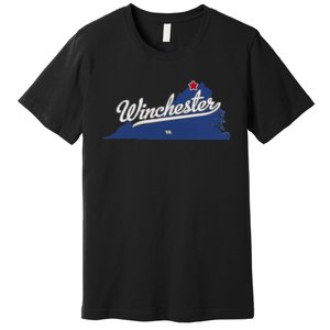 Winchester Virginia VA Map Premium T-Shirt