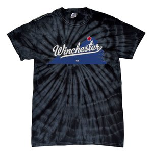 Winchester Virginia VA Map Tie-Dye T-Shirt