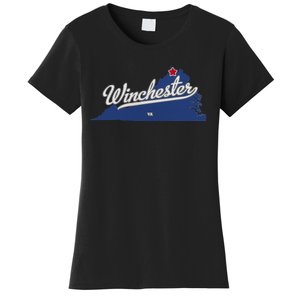 Winchester Virginia VA Map Women's T-Shirt