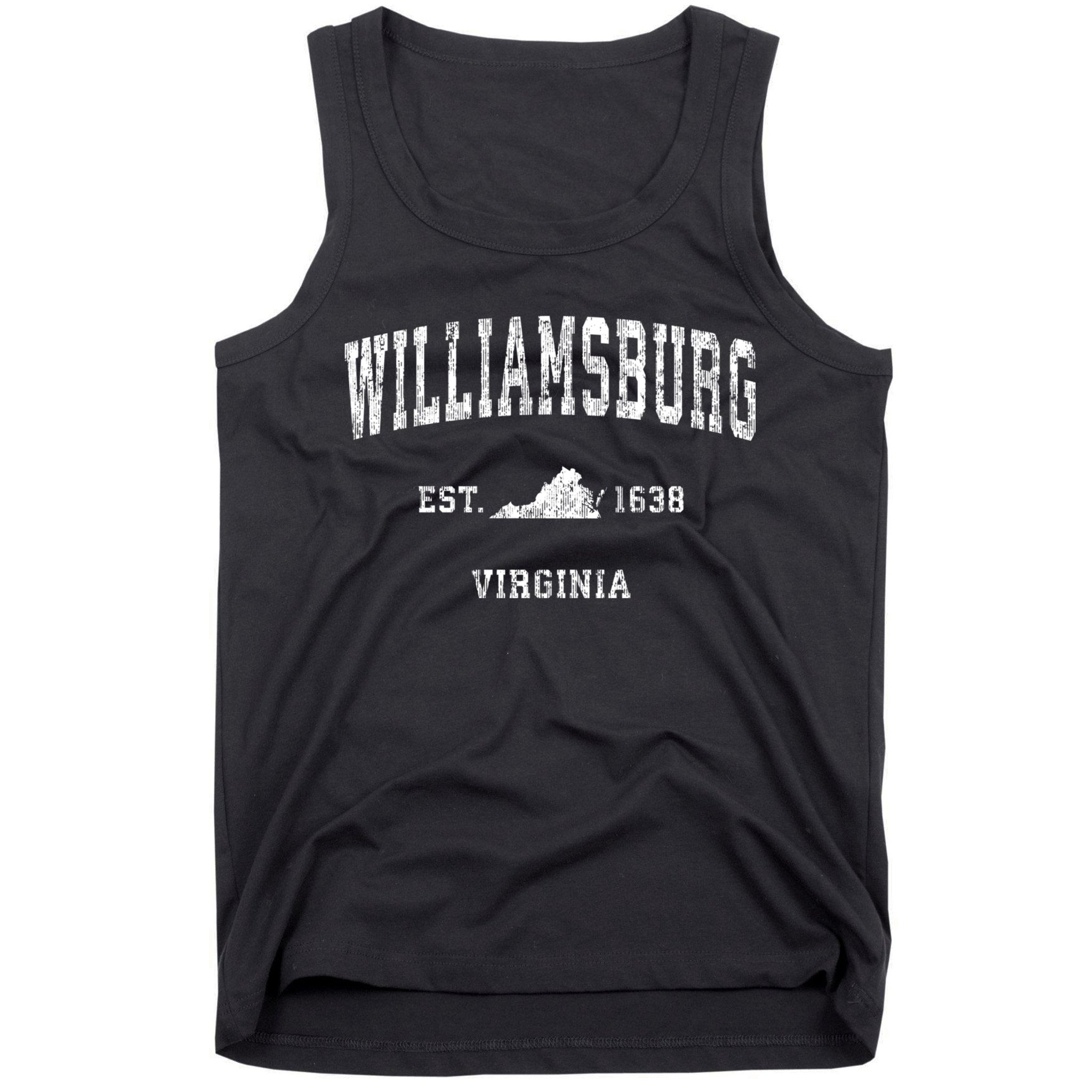 Williamsburg Virginia Va Vintage Athletic Sports Tank Top