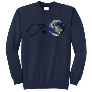 West Virginia Vs The World Tall Sweatshirt