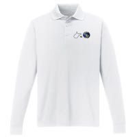 West Virginia Vs The World Performance Long Sleeve Polo