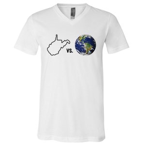 West Virginia Vs The World V-Neck T-Shirt