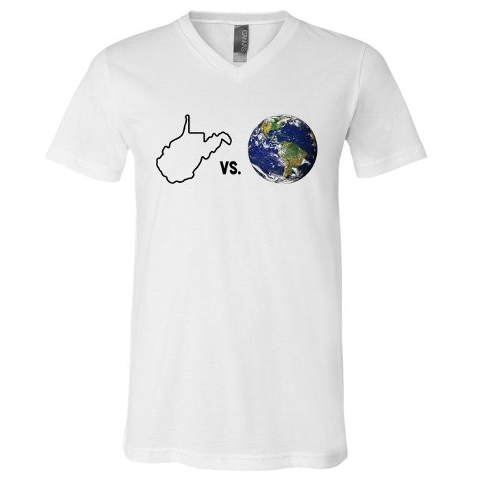 West Virginia Vs The World V-Neck T-Shirt