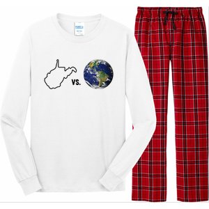 West Virginia Vs The World Long Sleeve Pajama Set