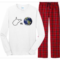 West Virginia Vs The World Long Sleeve Pajama Set