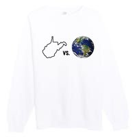 West Virginia Vs The World Premium Crewneck Sweatshirt