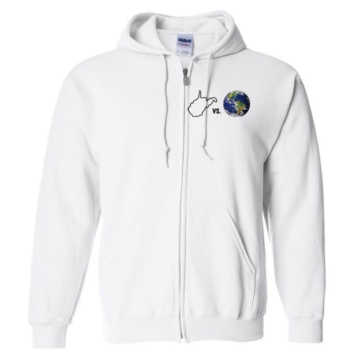 West Virginia Vs The World Full Zip Hoodie