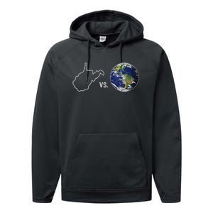 West Virginia Vs The World Performance Fleece Hoodie