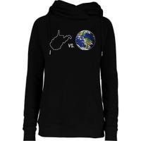 West Virginia Vs The World Womens Funnel Neck Pullover Hood