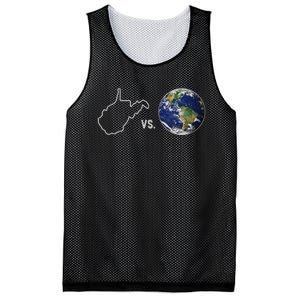 West Virginia Vs The World Mesh Reversible Basketball Jersey Tank