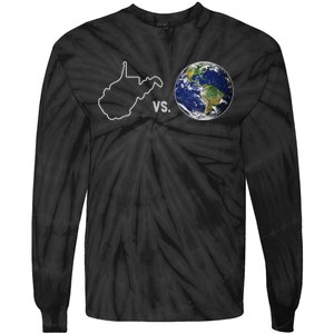 West Virginia Vs The World Tie-Dye Long Sleeve Shirt