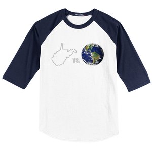 West Virginia Vs The World Baseball Sleeve Shirt