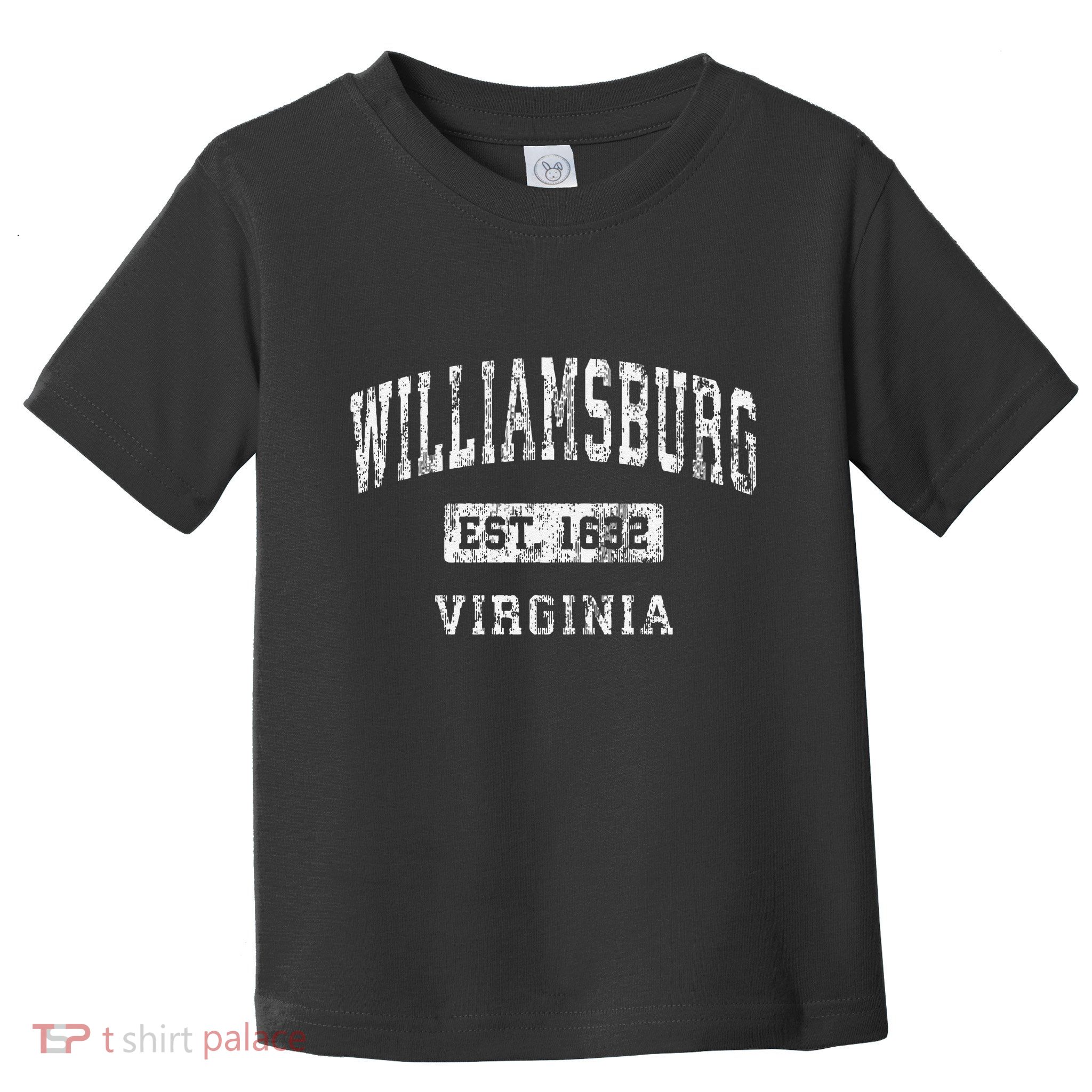 Williamsburg Virginia Va Vintage Established Toddler T-Shirt